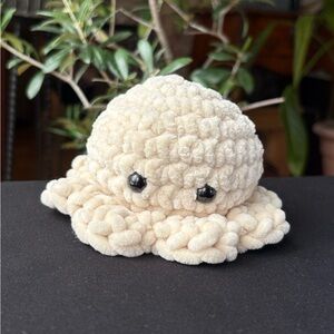 Yellow octopus crochet amigurumi plush